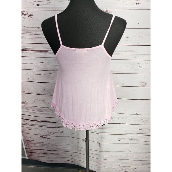 Always Me pink Lace spaghetti‎ strap girls tank top - Picture 9 of 9